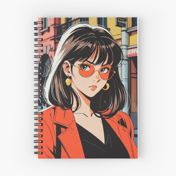 Item preview, Mediterranean Anime Woman - Sunny 90s Portraits designed and sold by RetroRebootShop.