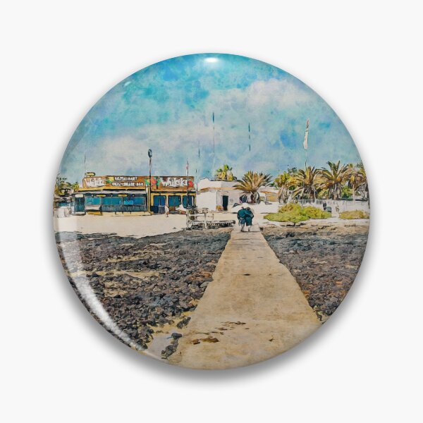 Item preview, Corralejo Fuerteventura Watercolour Effect Photo 25 designed and sold by GG WALL ART.