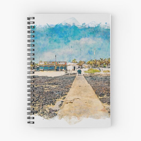 Item preview, Corralejo Fuerteventura Watercolour Effect Photo 25 designed and sold by GG WALL ART.