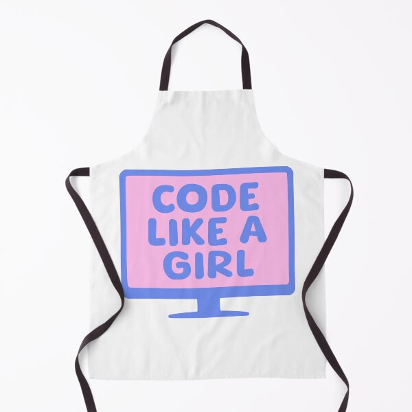 Item preview, Code Like A Girl! Pink And Blue designed and sold by PMCreative.