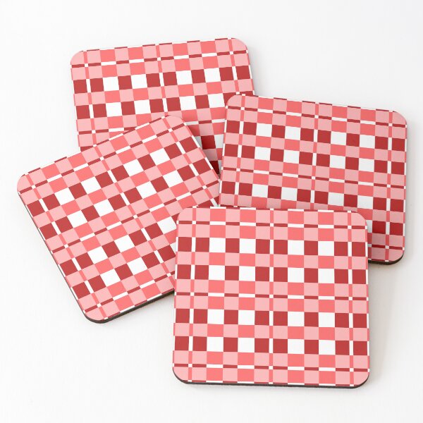 Item preview, Patchwork picnic table, red and salmon designed and sold by Clumsy People.