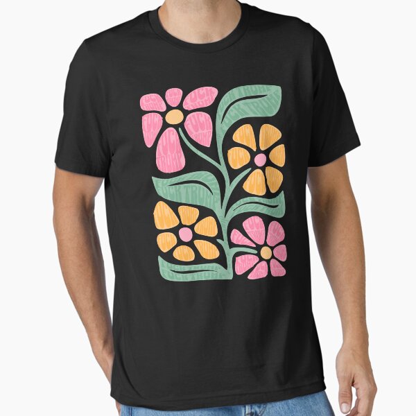 Vista previa del artículo con la obra «FDT de flores anti Trump», diseñado y vendido por LydiaNXD1.