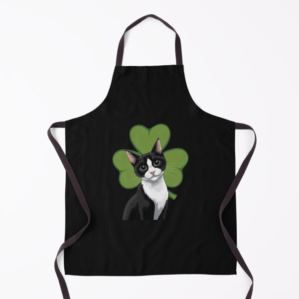 Item preview, Funny Black Cat Boy St Patrick day Shamrock Tuxedo Cat Lover designed and sold by TalalosART.