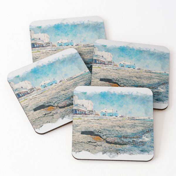 Item preview, Corralejo Fuerteventura Watercolour Effect Photo 27 designed and sold by GG WALL ART.