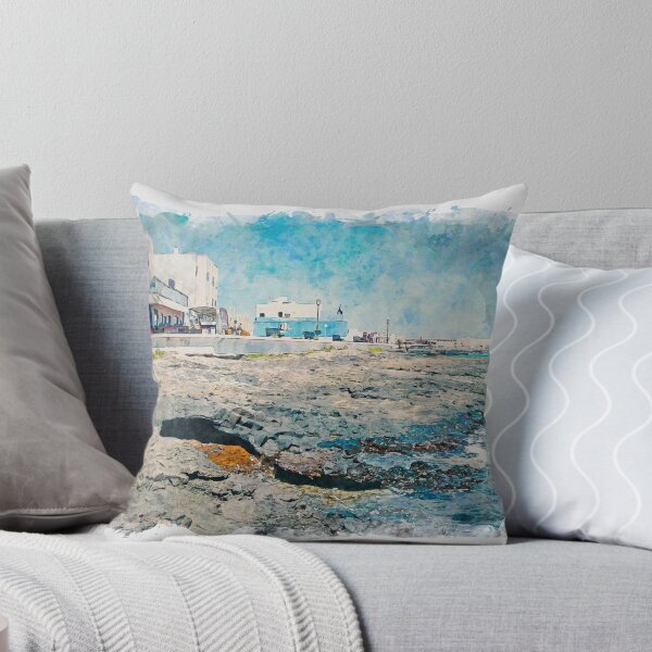 Item preview, Corralejo Fuerteventura Watercolour Effect Photo 27 designed and sold by GG WALL ART.