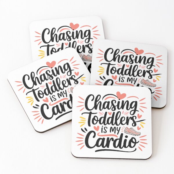 Item preview, Chasing Toddlers Is My Cardio | Funny Mom Life Design | Parenting Humor | Mother’s Day Gift designed and sold by Golden Cherry Creative.