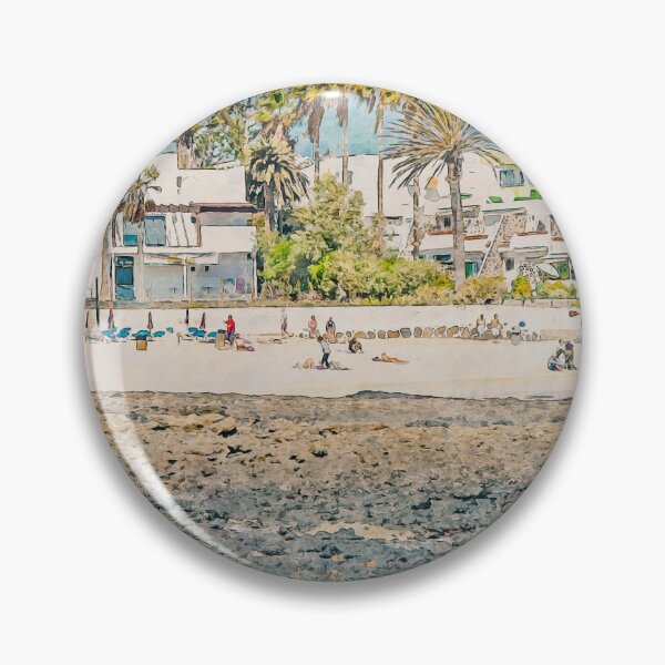 Item preview, Corralejo Fuerteventura Watercolour Effect Photo 28 designed and sold by GG WALL ART.