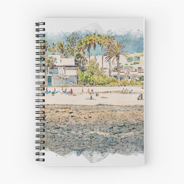 Item preview, Corralejo Fuerteventura Watercolour Effect Photo 28 designed and sold by GG WALL ART.