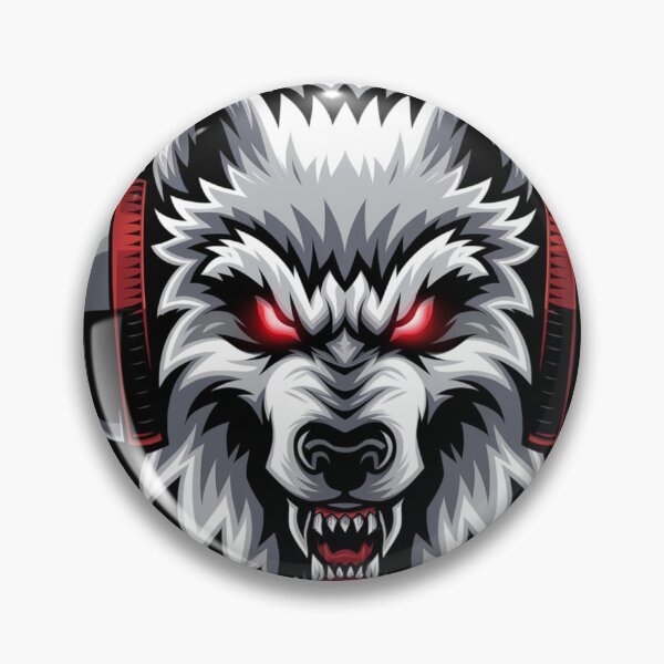 Item preview, Angry Gamer Beast Wolf with White Fur designed and sold by The Art of Kkatarynka.