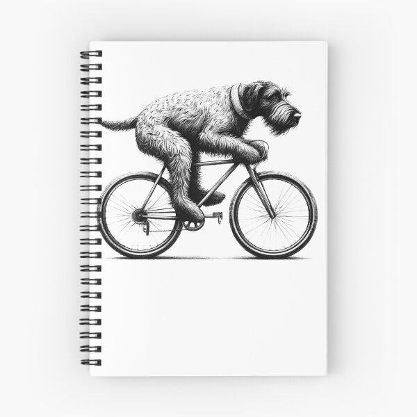 Item preview, Wirehaired Pointing Griffon Riding Bike designed and sold by Kimberley King Art King Art.