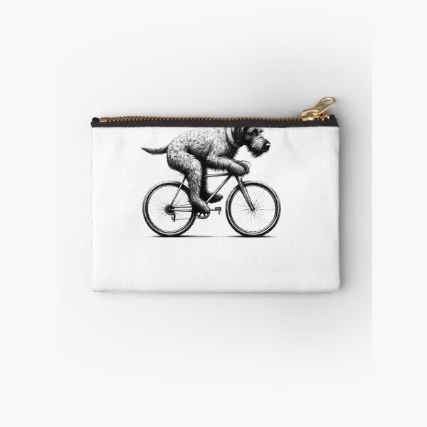 Item preview, Wirehaired Pointing Griffon Riding Bike designed and sold by Kimberley King Art  King Art.