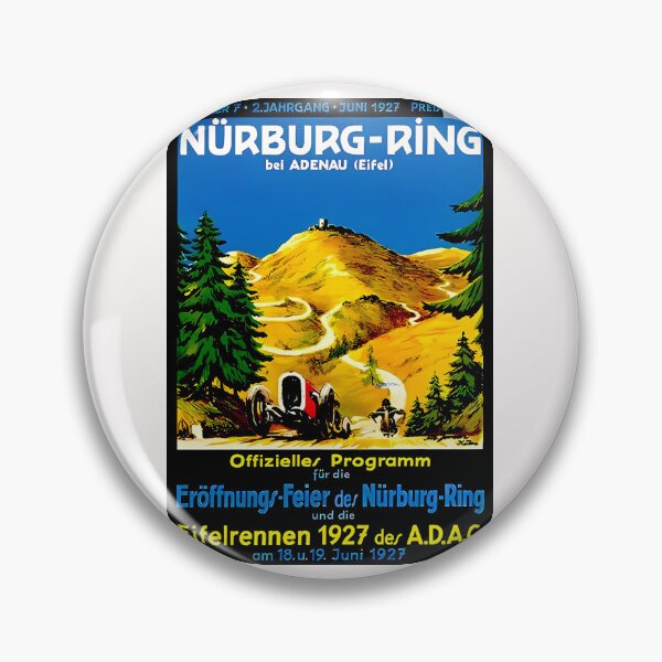 Item preview, Blast from the past art  Nurburgring 1927 designed and sold by Helios Be. Lavsh.