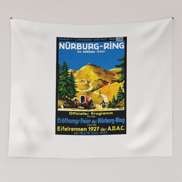 Item preview, Blast from the past art  Nurburgring 1927 designed and sold by Helios Be. Lavsh.