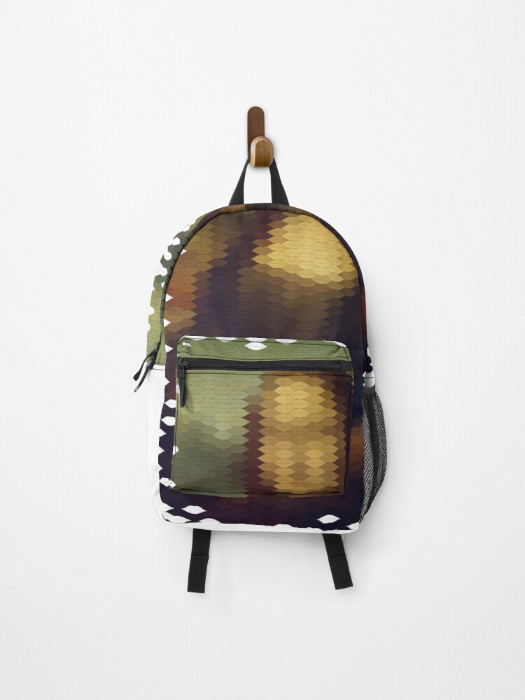 Thumbnail 1 of 3, Backpack, The Mona Lisa Smiles designed and sold by PASdesign.