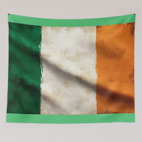 Item preview, Distressed Irish Flag – Vintage Grunge Ireland Flag Art designed and sold by WallArt01.