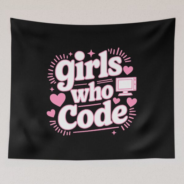 Item preview, Girls Who Code! Pink Coding designed and sold by PMCreative.