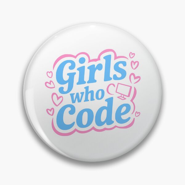 Item preview, Girls Who Code! Pink And Blue designed and sold by PMCreative.