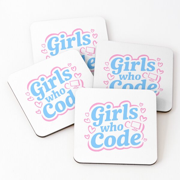 Item preview, Girls Who Code! Pink And Blue designed and sold by PMCreative.