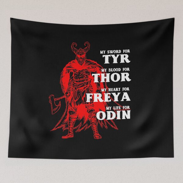 Item preview, My Sword for Tyr, Blood for Thor, Heart Freya, Life for Odin designed and sold by NUMAcreations.