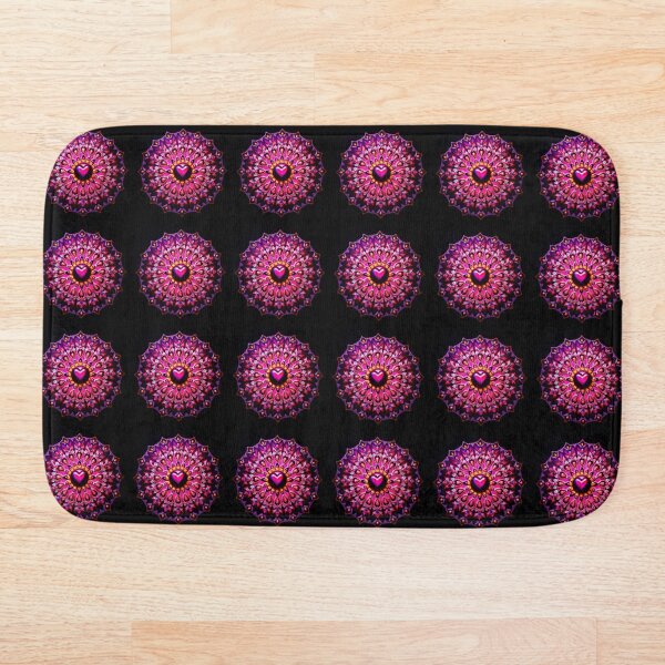 Item preview, Vibrant pink heart mandala designed and sold by MaglisUniverse.
