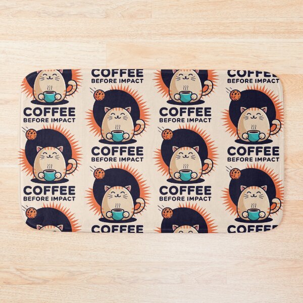 Item preview, Cat-astrophic Coffee Countdown – Space & Caffeine Humor designed and sold by CrownedCanvas.