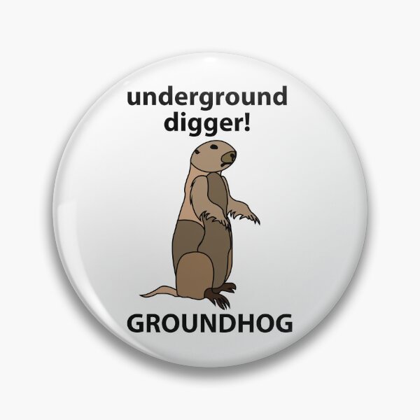 Item preview, Groundhog Underground Digger Funny Groundhog designed and sold by Nisha Prabhu.