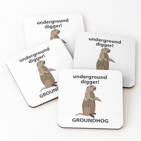 Item preview, Groundhog Underground Digger Funny Groundhog designed and sold by Nisha Prabhu.