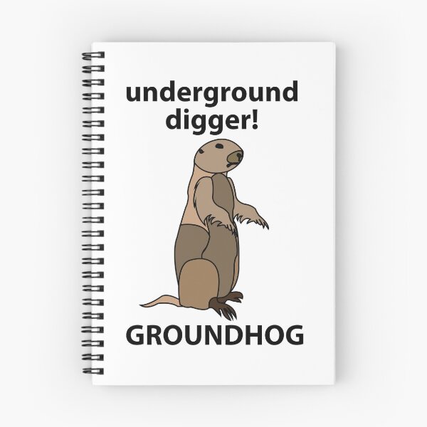 Item preview, Groundhog Underground Digger Funny Groundhog designed and sold by Nisha Prabhu.