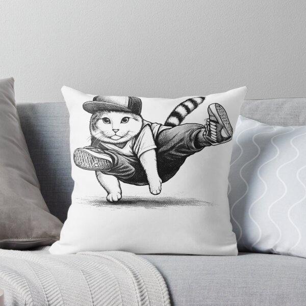 Item preview, Cat Dancing Acrobatic Hip Hop designed and sold by Kimberley King Art  King Art.