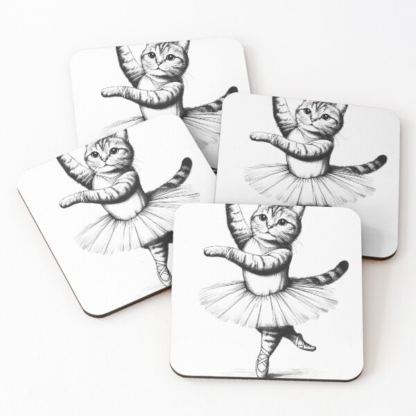 Item preview, Cat Dancing Ballet Dancer designed and sold by Kimberley King Art  King Art.