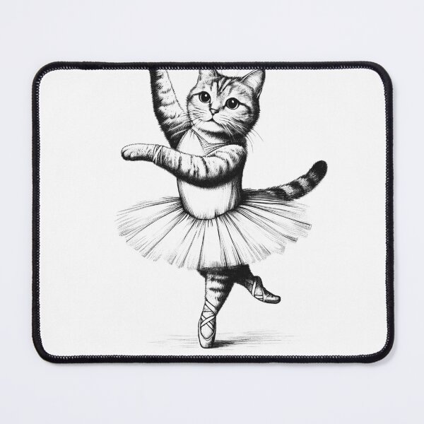 Item preview, Cat Dancing Ballet Dancer designed and sold by Kimberley King Art King Art.
