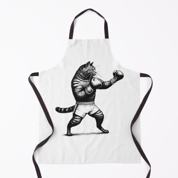 Item preview, Cat Doing Boxing designed and sold by Kimberley King Art King Art.
