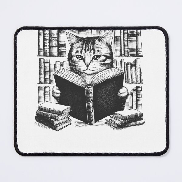 Item preview, Cat Reading Book 2 designed and sold by Kimberley King Art King Art.