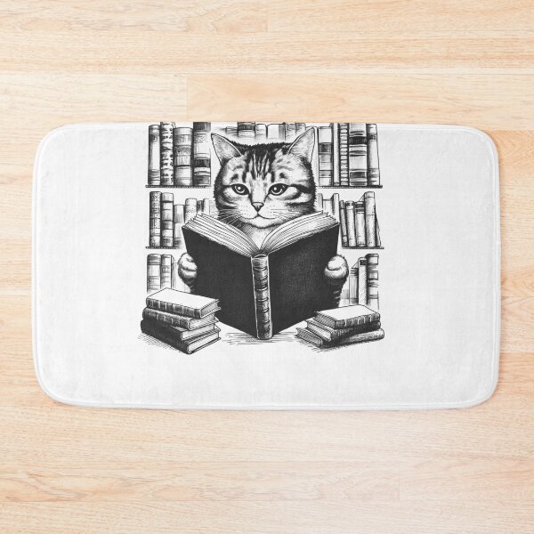 Item preview, Cat Reading Book 2 designed and sold by Kimberley King Art  King Art.