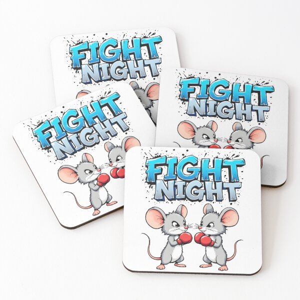 Item preview, Boxing Mice Showdown - Fight Night designed and sold by SteadyRolling.