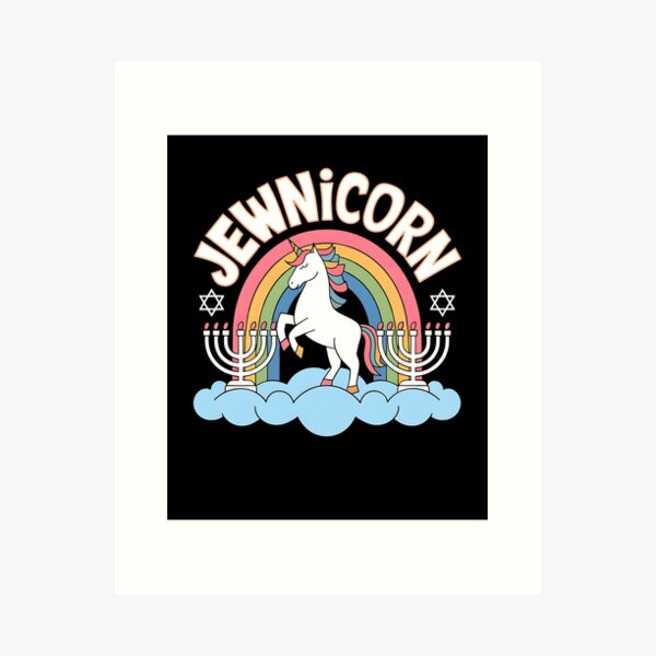 Item preview, Funny Hanukkah Jewnicorn Unicorn Girl LGBT Jewish Chanukah designed and sold by BRAMS ⭐ ⭐ ⭐ ⭐ ⭐.