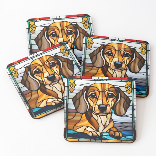 Item preview, Glass Dachshund  designed and sold by TheBusyBeez.