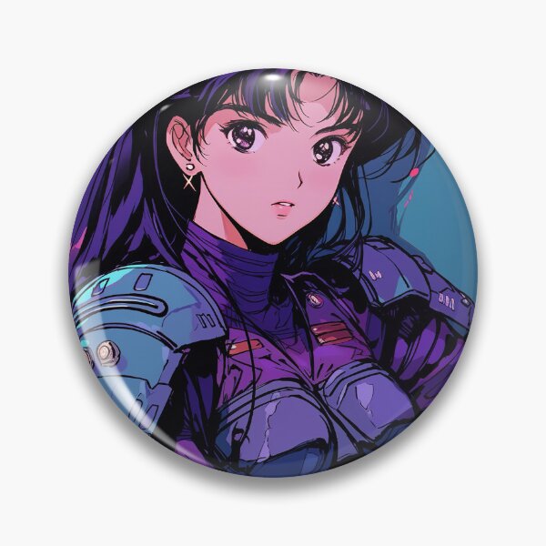 Item preview, Futuristic Neon Cyperpunk Armor Anime Girl designed and sold by bubblegoth.