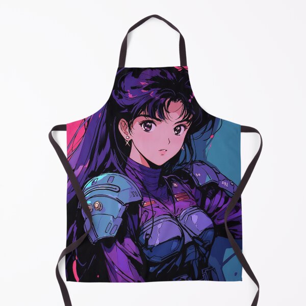 Item preview, Futuristic Neon Cyperpunk Armor Anime Girl designed and sold by bubblegoth.