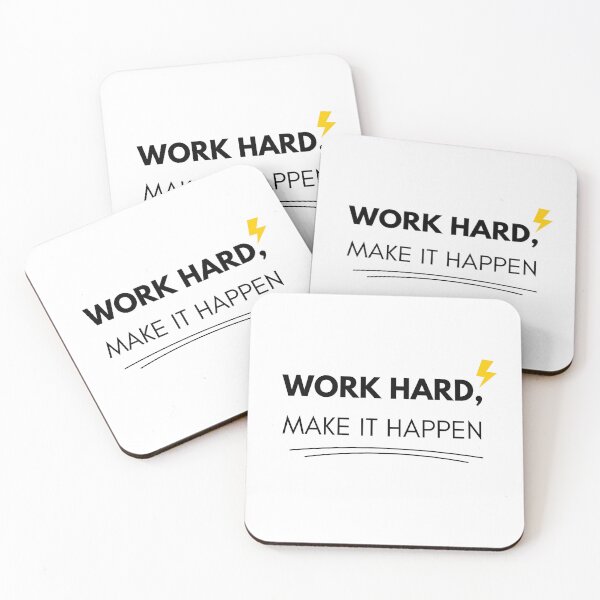 Item preview, Work Hard, Make It Happen - 2 designed and sold by kstheladesigns.