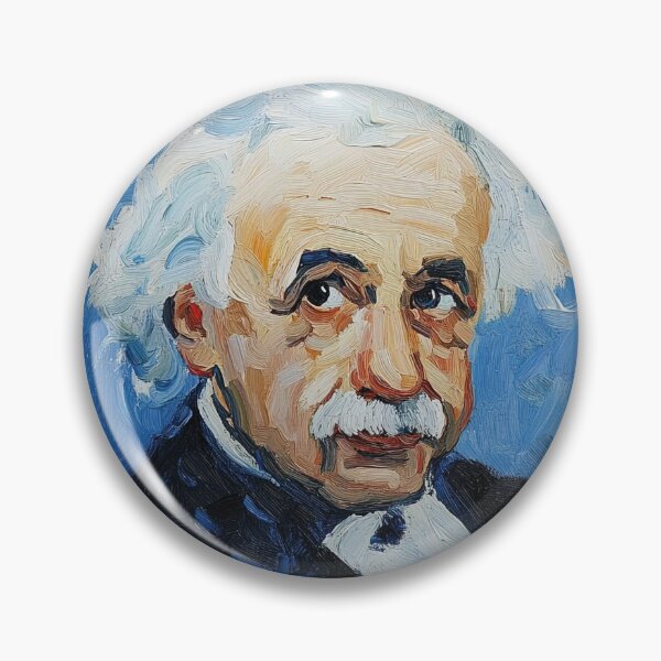 Item preview, Albert Einstein | Post-impressionist painting style designed and sold by ComicsFactory.
