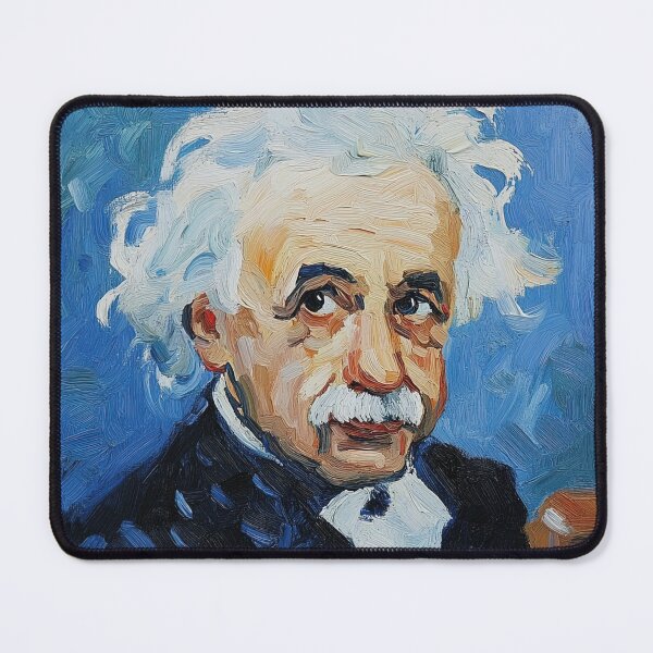 Item preview, Albert Einstein | Post-impressionist painting style designed and sold by ComicsFactory.