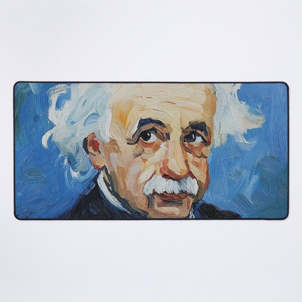 Aperçu de l'œuvre Albert Einstein | Style de peinture postimpressionniste créée et vendue par ComicsFactory.