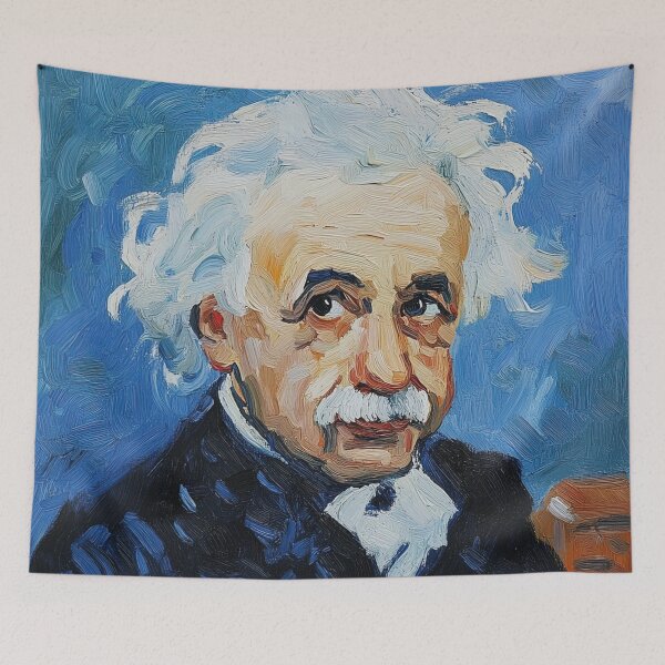 Item preview, Albert Einstein | Post-impressionist painting style designed and sold by ComicsFactory.