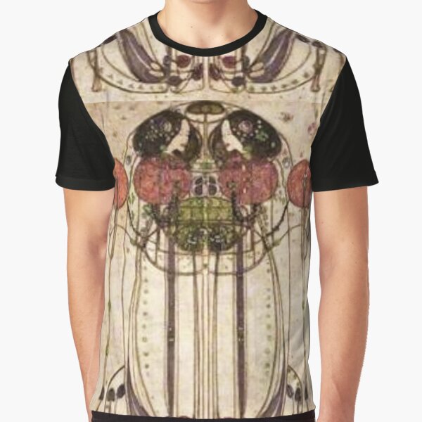 Charles Rennie Mackintosh. The Wassail 1900 (Detail, Crop). Graphic T-Shirt