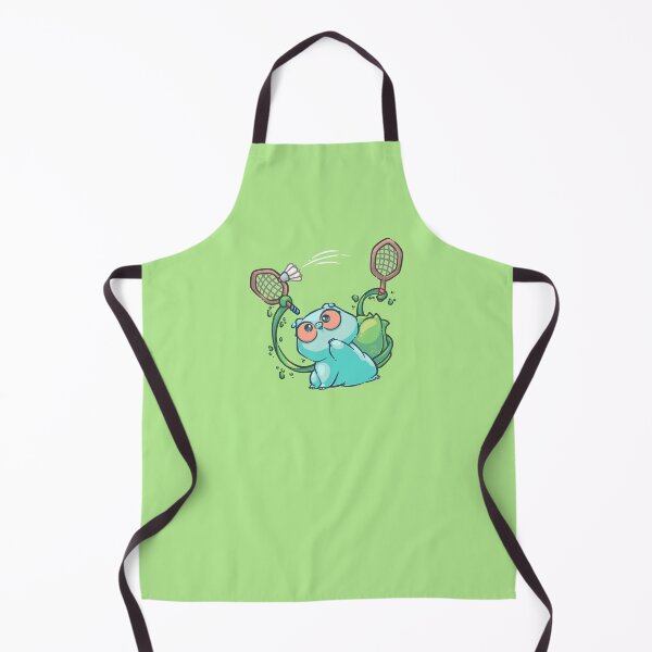 Item preview, Green Poke Bulba Playing Badminton designed and sold by SketchesWSara.