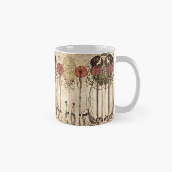 Charles Rennie Mackintosh, The Wassail 1900 (Detail, Crop). Classic Mug