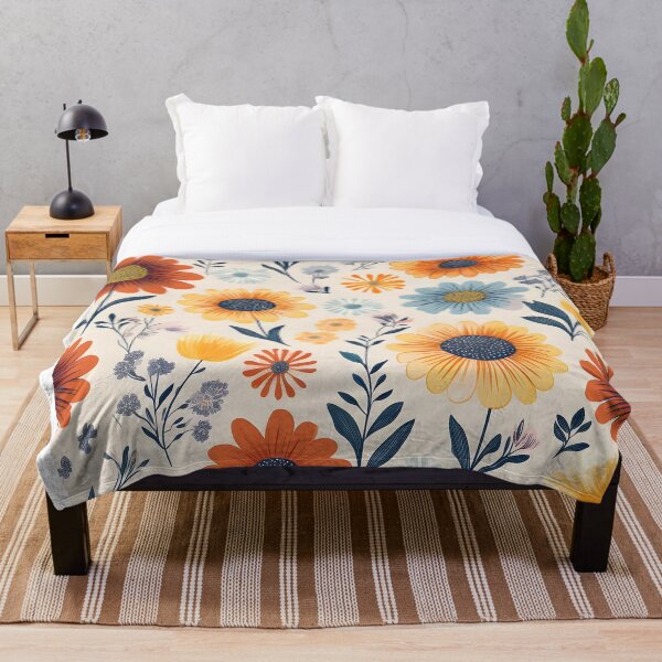 Item preview, Retro Floral Pattern designed and sold by sharamvatani.