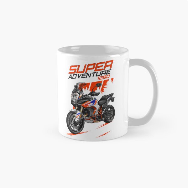 Item preview, KTM 1290 SuperAdventure 2021-2022 (R White & Blue & Orange) for Motorcycle Riders designed and sold by MotoApparelHub.