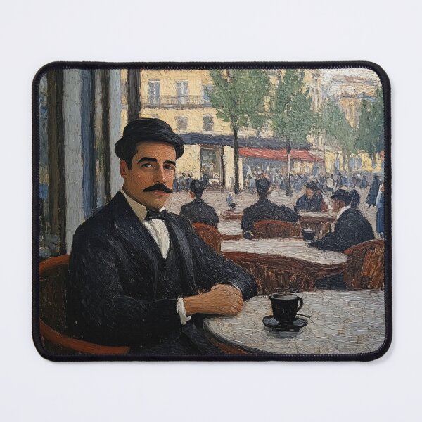 Item preview, Alberto Santos-Dumont | Post-impressionist painting style designed and sold by ComicsFactory.